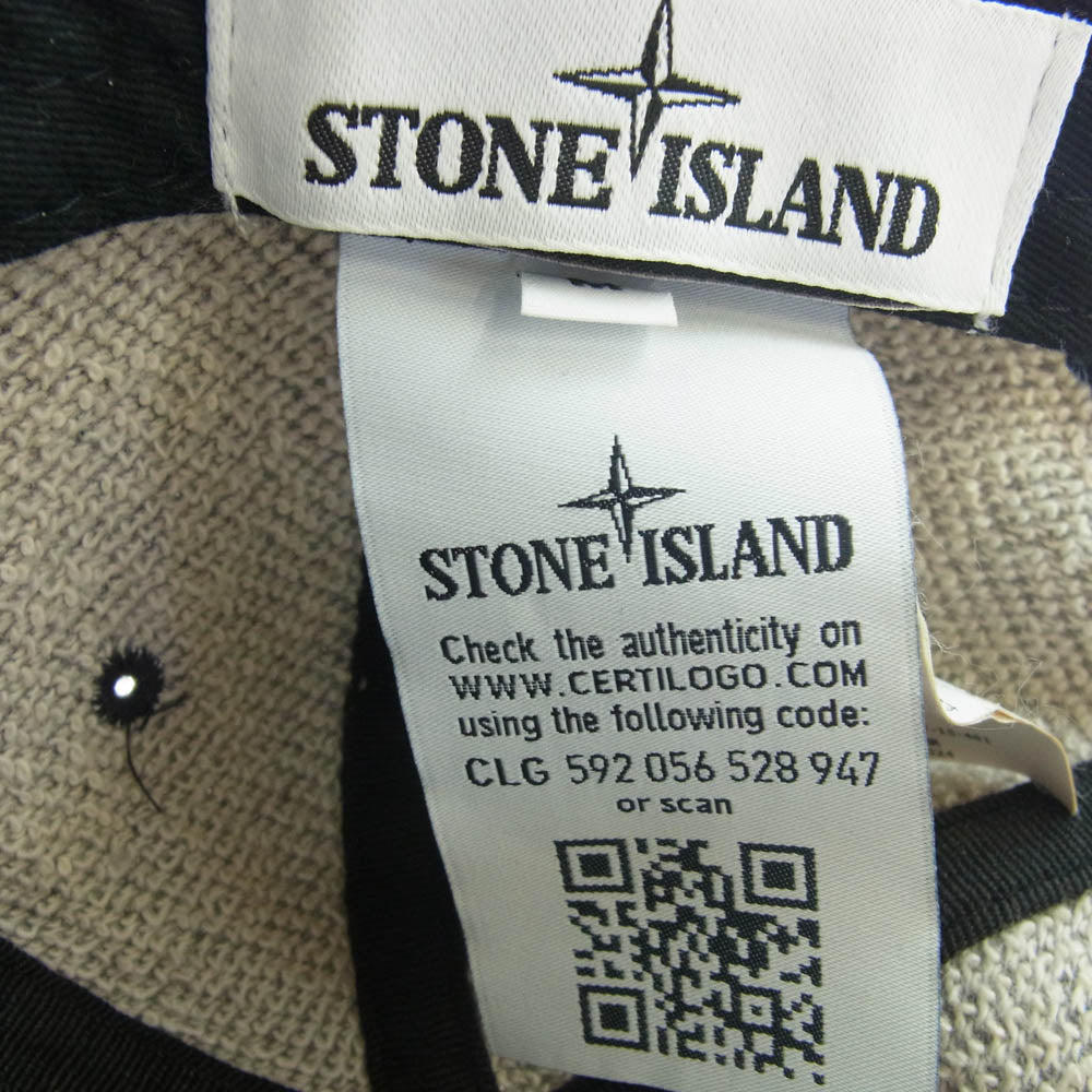 STONE ISLAND ストーンアイランド 631599128 ロゴ キャップ ブラック系 M【中古】