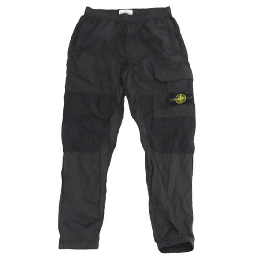 STONE ISLAND ストーンアイランド 701530617 NYLON METAL RIPSTOP PANTS  ナイロン メタル リップストップ パンツ ブラック系 31【中古】