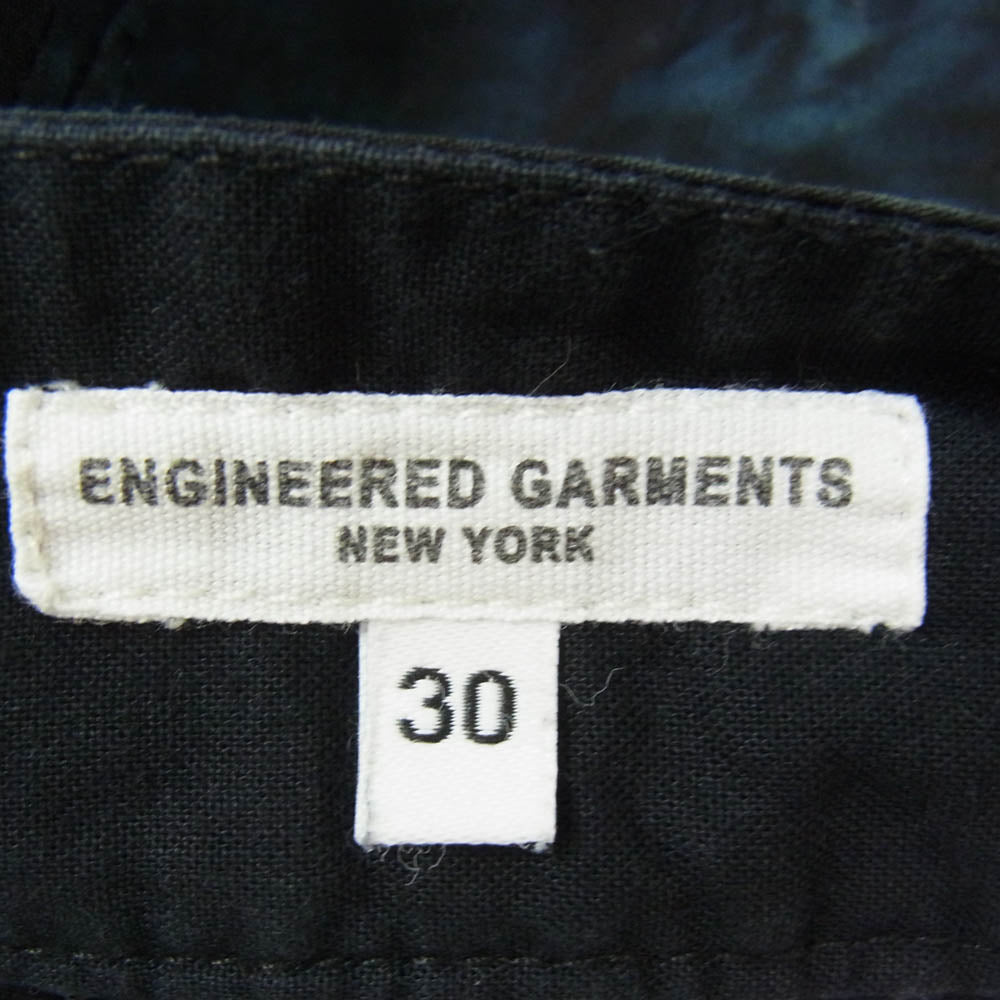 Engineered Garments エンジニアードガーメンツ タイダイ柄 ハーフパンツ ショーツ ネイビー系 30【中古】