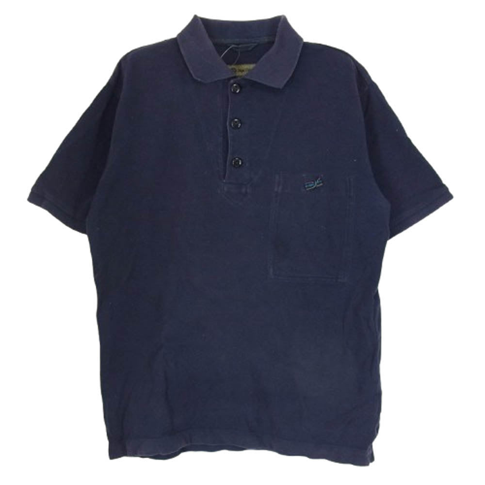 Nigel Cabourn ナイジェルケーボン 8030021611 S/S POLO SHIRT ポロシャツ 半袖 ネイビー系 46【中古】