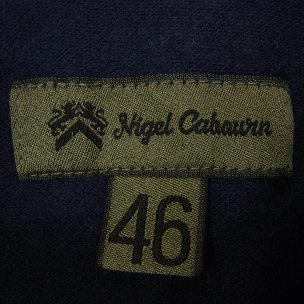 Nigel Cabourn ナイジェルケーボン 8030021611 S/S POLO SHIRT ポロシャツ 半袖 ネイビー系 46【中古】