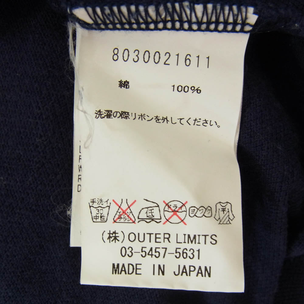 Nigel Cabourn ナイジェルケーボン 8030021611 S/S POLO SHIRT ポロシャツ 半袖 ネイビー系 46【中古】