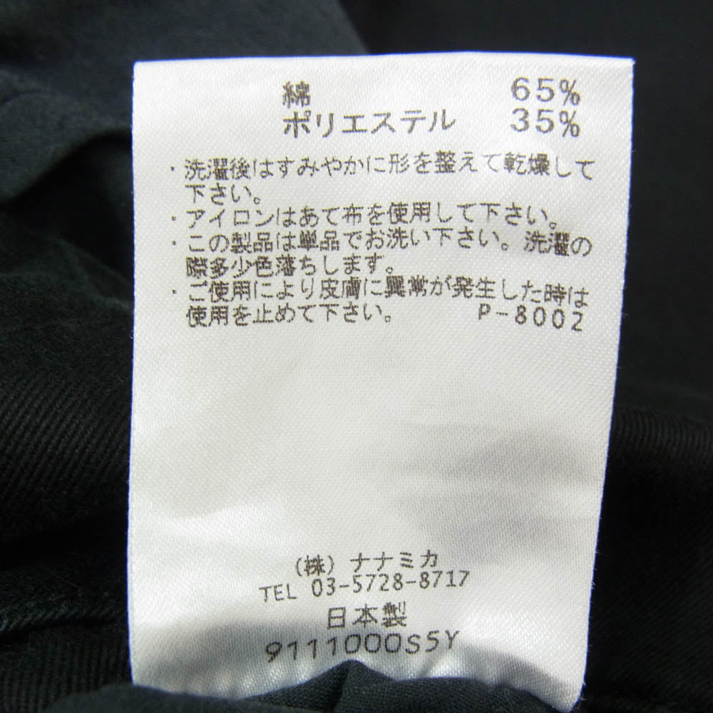 nanamica ナナミカ SUCF912 Tapered Chino Pants テーパード チ ノパンツ ブラック系 30【中古】
