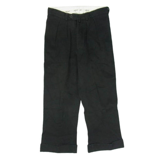 ニート COTTON PIQUE｜TAPERED 2タック コットンピケ テーパードパンツ ブラック系 44【中古】