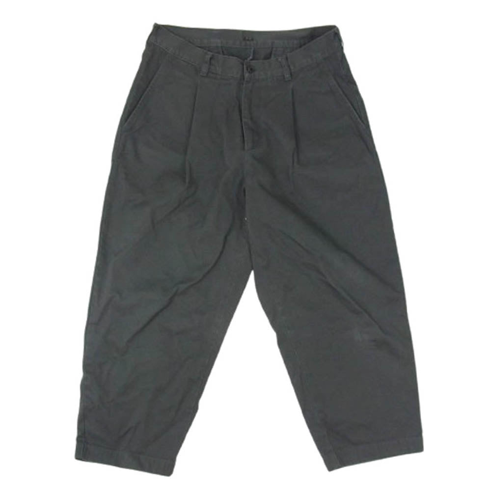 PORTER CLASSIC ポータークラシック PC-009-2469 DUKE ELLINGTON CHINOS 1タック ワイド デュークエリントン チノパンツ グレー系 S【中古】