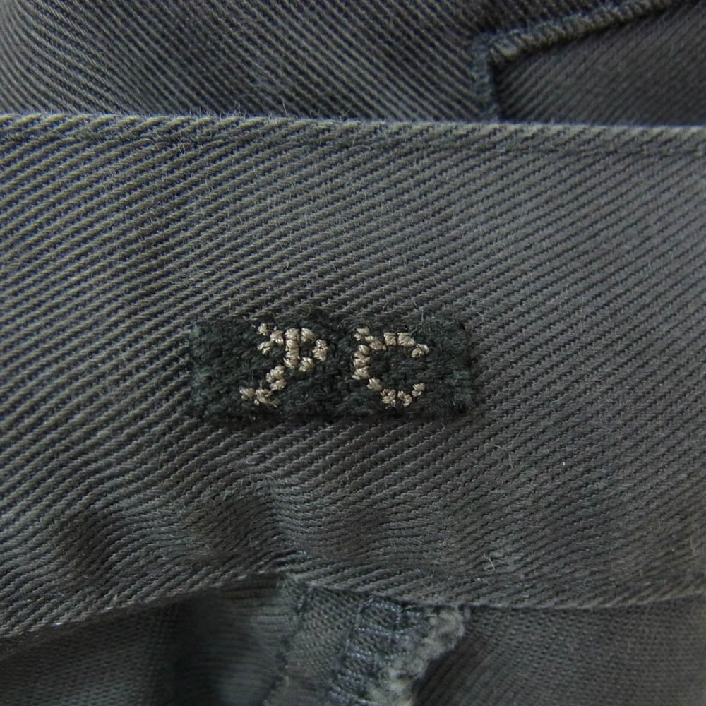 PORTER CLASSIC ポータークラシック PC-009-2469 DUKE ELLINGTON CHINOS 1タック ワイド デュークエリントン チノパンツ グレー系 S【中古】