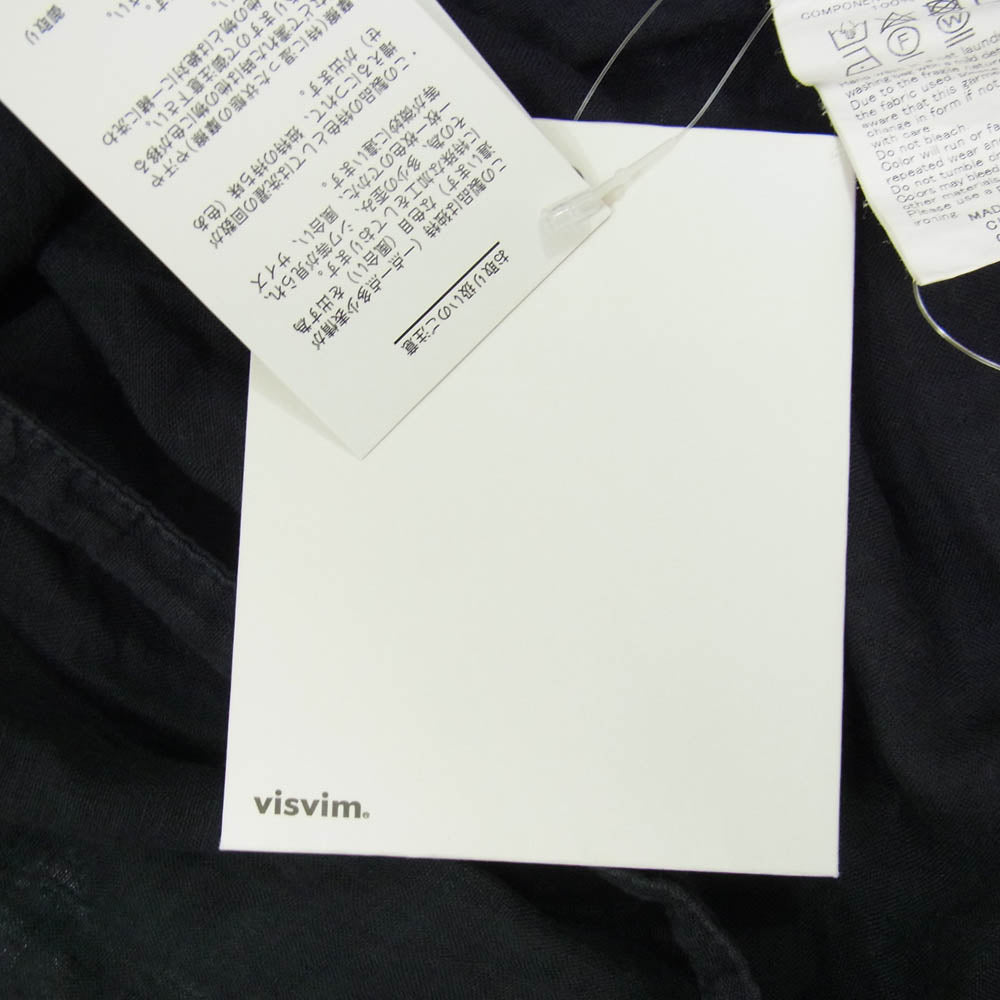 VISVIM ビズビム 18SS 118105011016 VLINEN リネン ラモ 羽織 シャツ ネイビー系 2【中古】