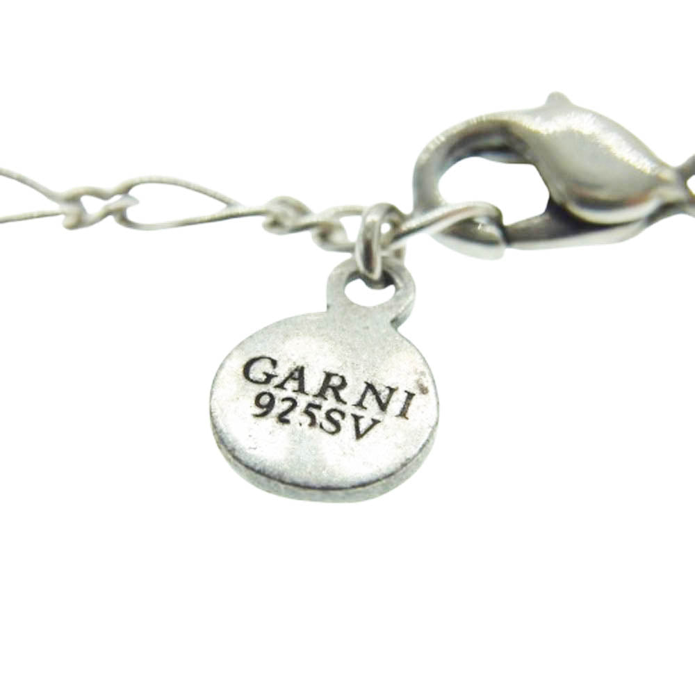 GARNI ガルニ ロゴトップ シルバー ネックレス シルバー系【中古】