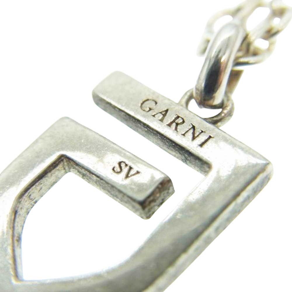 GARNI ガルニ ロゴトップ シルバー ネックレス シルバー系【中古
