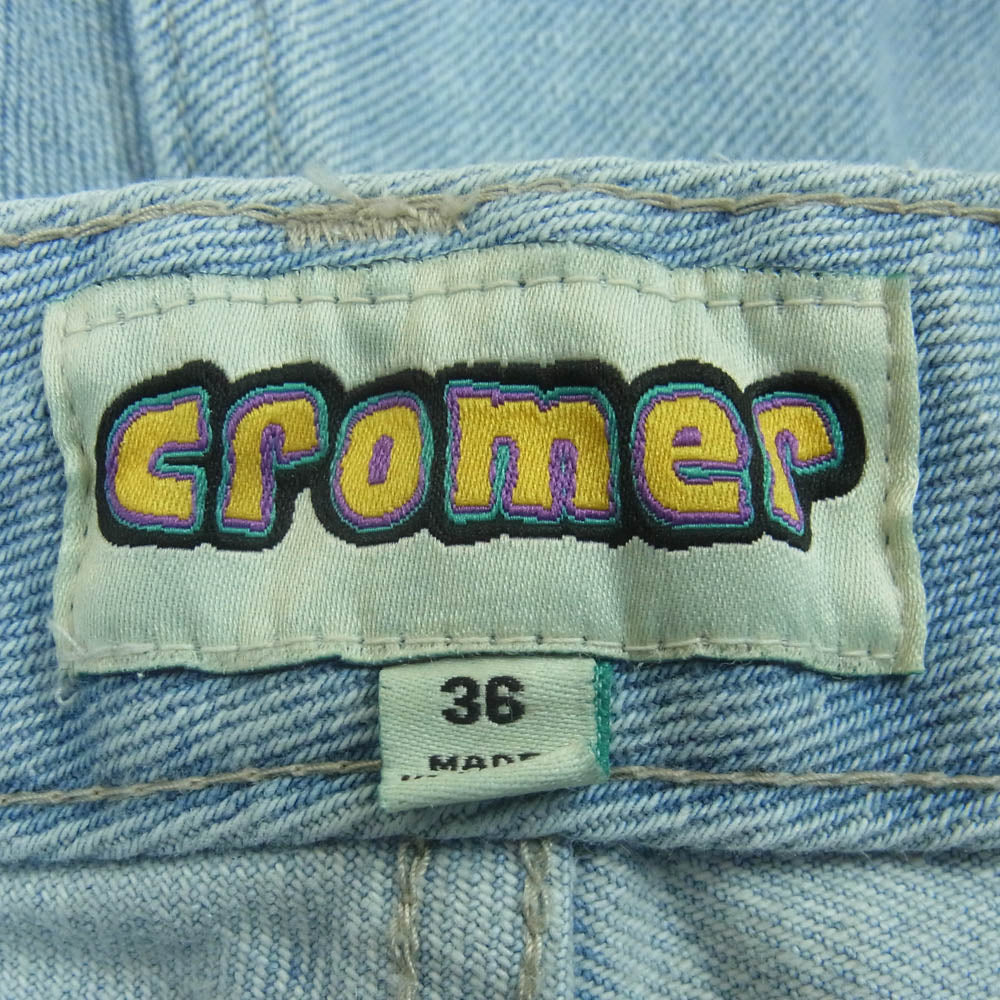 HUF ハフ 22H PT00242 CROMER SIGNATURE PANT バギー デニム パンツ 中国製 インディゴブルー系 36【中古】