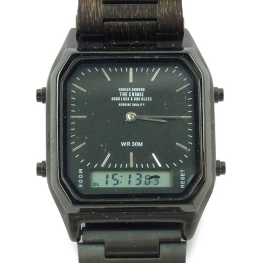 CRIMIE クライミー THE MULTI DEGITAL WATCH マルチデジタル ウォッチ アナログデジタル 腕時計 ブラック系【中古】