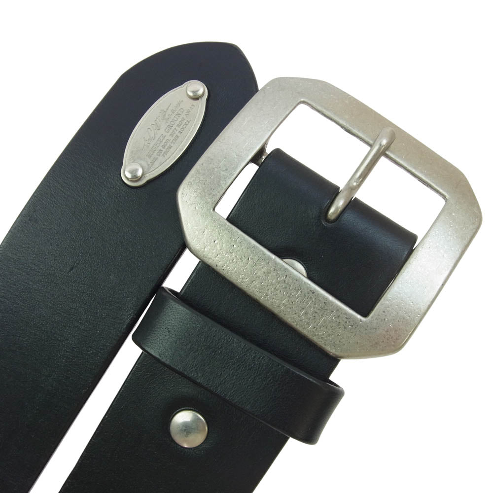 CRIMIE クライミー CXMT-BL01 × METAL JACKET メタルジャケット GLGB TSUDS BELT ステアハイド スタッズ レザーベルト ブラック系 36【美品】【中古】
