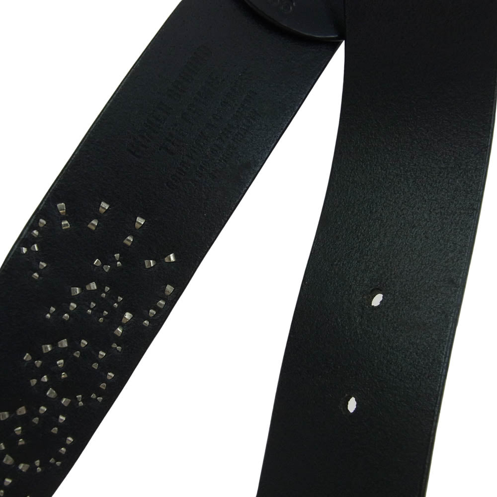 CRIMIE クライミー CXMT-BL01 × METAL JACKET メタルジャケット GLGB TSUDS BELT ステアハイド スタッズ レザーベルト ブラック系 36【美品】【中古】