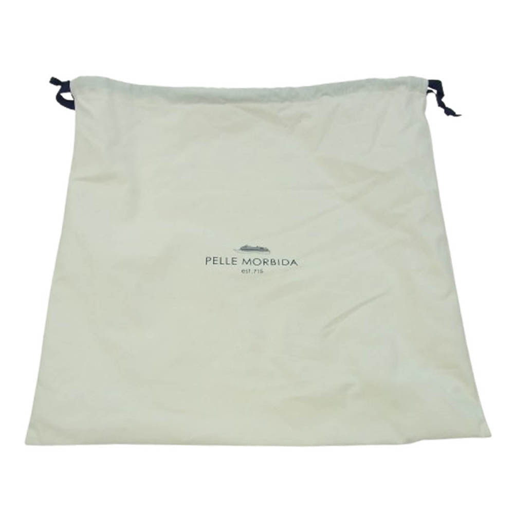 PELLE MORBIDA ペッレモルビダ PMO-MB038A Maiden Voyage Shoulder Bag メイデンヴォヤージュ ミニ ショルダー レザー バッグ ネイビー系【美品】【中古】