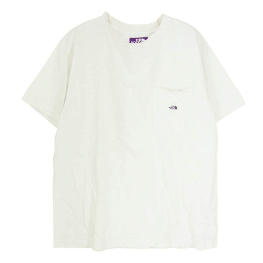 THE NORTH FACE ノースフェイス NT3962N PURPLE LABEL パープルレーベル USAコットン 7オンス H/S ポケット Tシャツ ホワイト系 L【中古】