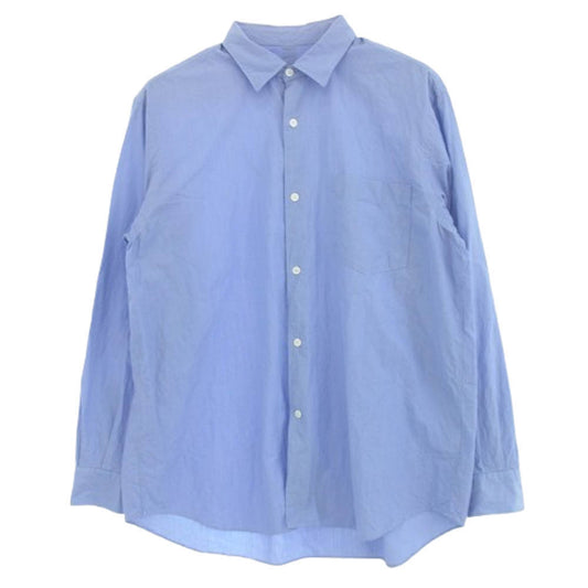 COMOLI コモリ 20SS R01-02001 コモリシャツ コットン サックスブルー レギュラーカラー 長袖 シャツ ライトブルー系 2【中古】