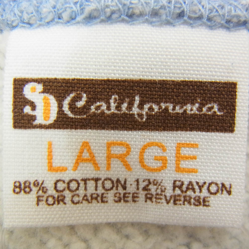 STANDARD CALIFORNIA スタンダードカリフォルニア 23AW sd23AW-MickeySWT-BLUE DISNEY 88/12 CALIFORNIA CREW SWEAT ディズニー ミッキーマウス クルーネック スウェット ライトブルー系 L【中古】