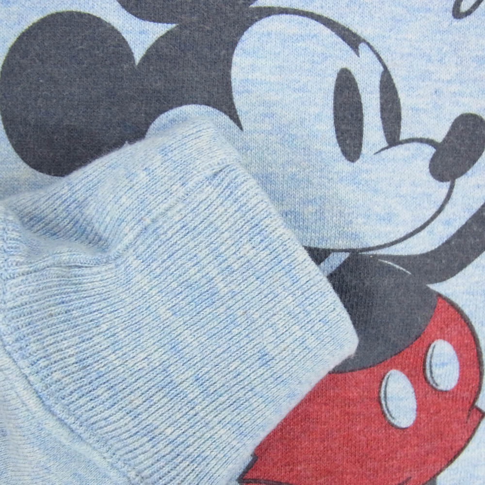 STANDARD CALIFORNIA スタンダードカリフォルニア 23AW sd23AW-MickeySWT-BLUE DISNEY 88/12 CALIFORNIA CREW SWEAT ディズニー ミッキーマウス クルーネック スウェット ライトブルー系 L【中古】