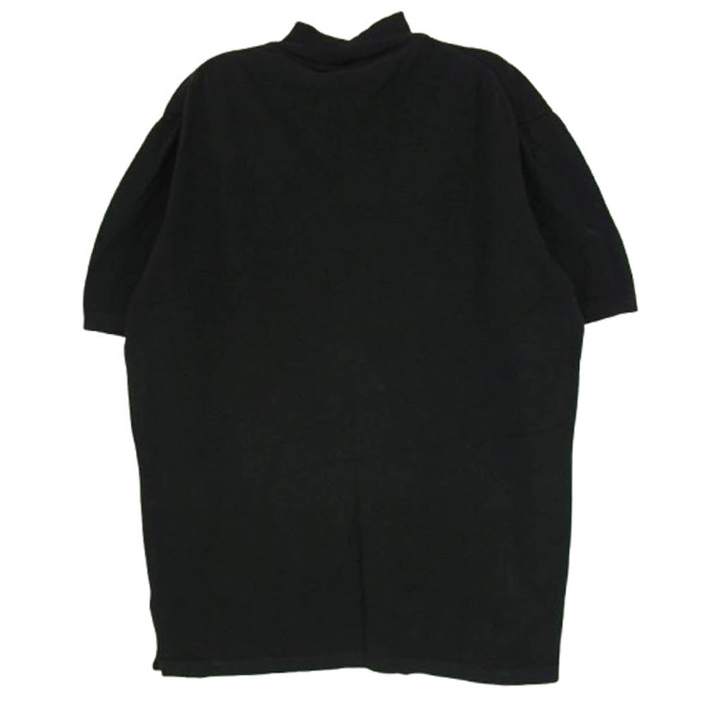 アルコディオ イタリア製 モックネック コットン 半袖ニット トップ Tシャツ ブラック系 L【中古】