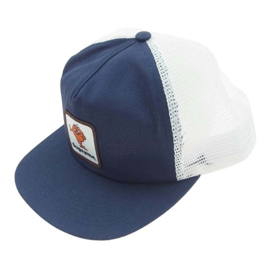 Supreme シュプリーム 23AW Camacho Mesh Back 5-Panel カマチョ メッシュ バック 5パネル キャップ 帽子 ホワイト系 ネイビー系【美品】【中古】