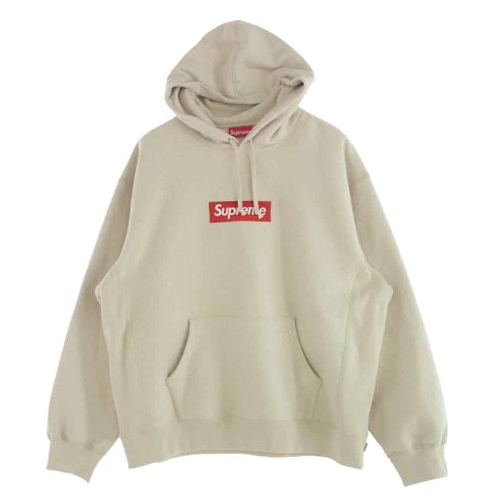 Supreme シュプリーム 24AW Box Logo Hooded Sweatshirt Stone ボックスロゴ パーカー ベージュ系 XL【極上美品】【中古】
