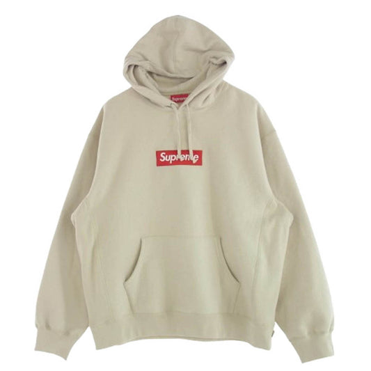 Supreme シュプリーム 24AW Box Logo Hooded Sweatshirt Stone ボックスロゴ パーカー ベージュ系 XL【極上美品】【中古】