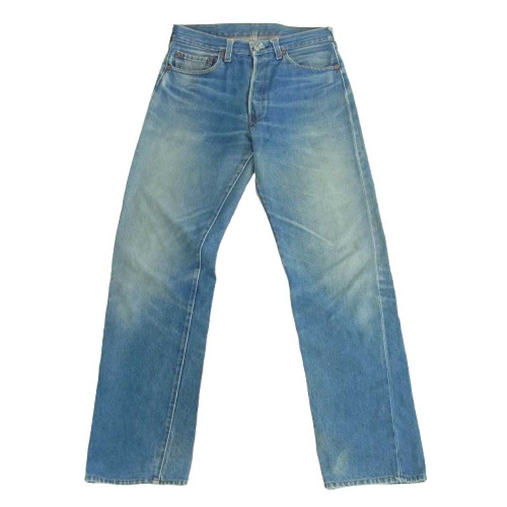 Levi's リーバイス 80's ハチマル 501 ボタンフライ セルビッチ デニムパンツ ボタン裏刻印524 赤耳 インディゴブルー系 W31【中古】