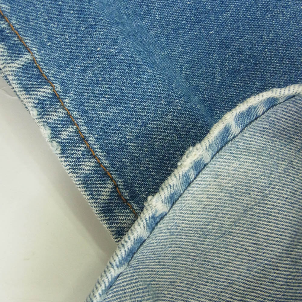 Levi's リーバイス 80's ハチマル 501 ボタンフライ セルビッチ デニムパンツ ボタン裏刻印524 赤耳 インディゴブルー系 W31【中古】