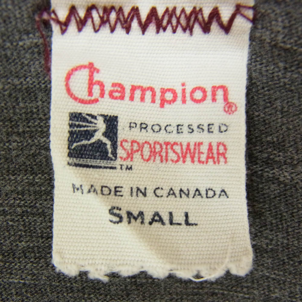 Champion チャンピオン TODD SNYDER ATHLETICトッド・スナイダー カナダ製 ランタグ 復刻 半袖 Tシャツ グレー系 S【中古】