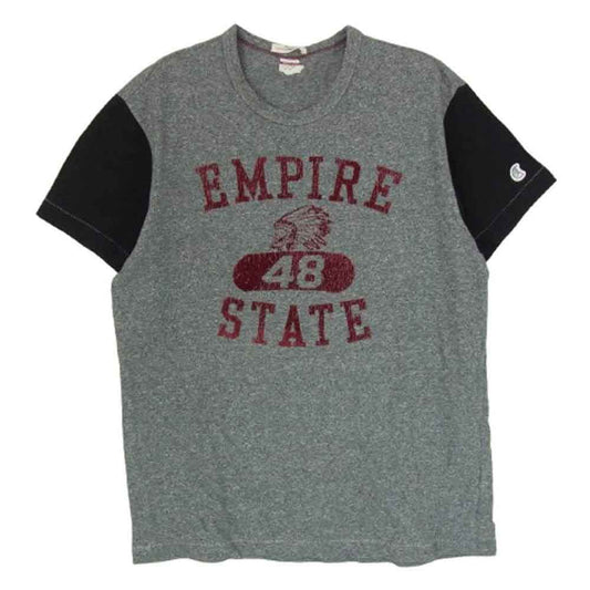 Champion チャンピオン TODD SNYDER EMPIRE トッド・スナイダー カナダ製 ランタグ 復刻 半袖 Tシャツ グレー系 S【中古】