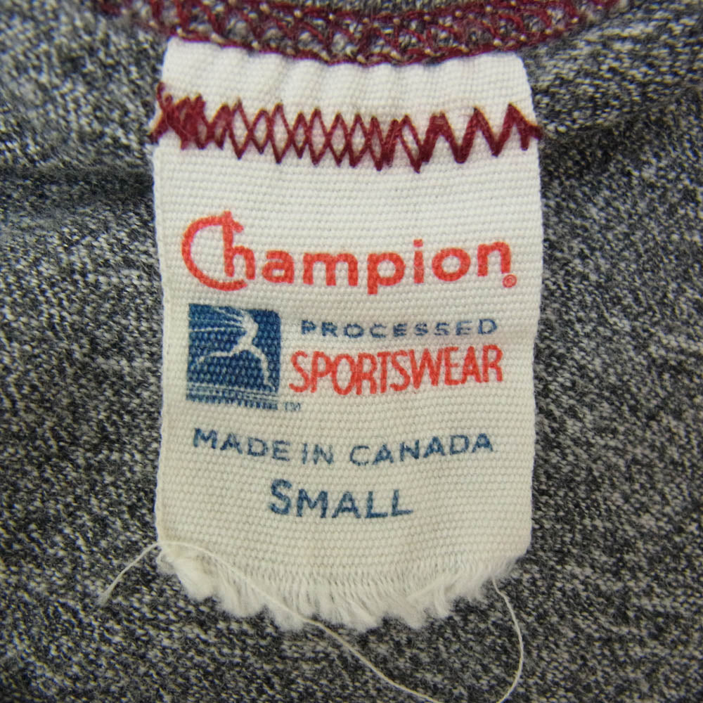 Champion チャンピオン TODD SNYDER EMPIRE トッド・スナイダー カナダ製 ランタグ 復刻 半袖 Tシャツ グレー系 S【中古】
