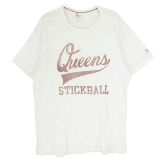 Champion チャンピオン TODD SNYDER トッド・スナイダー カナダ製 ランタグ 復刻 半袖 Tシャツ ホワイト系 M【中古】