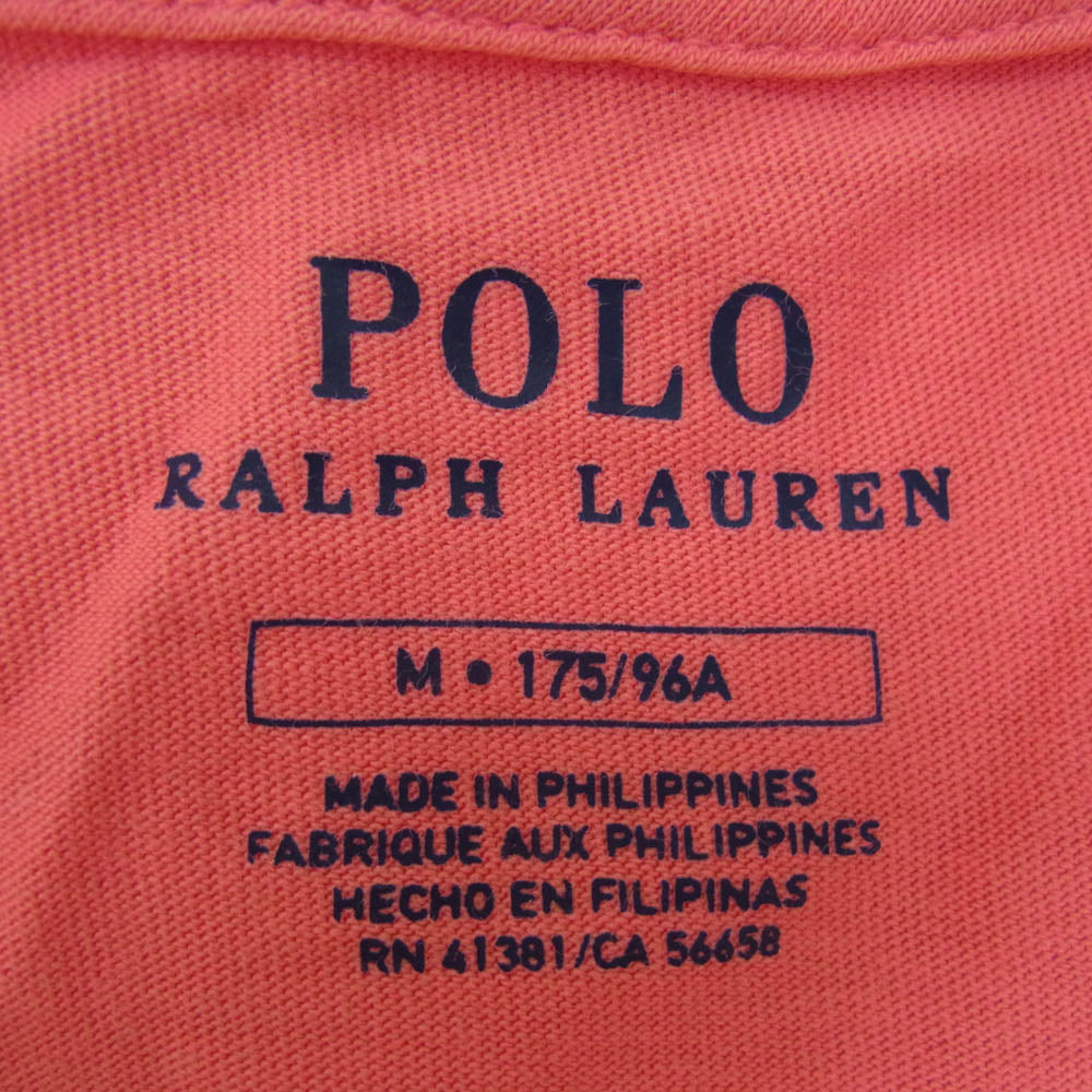 RALPH LAUREN ラルフローレン 5th RX バックプリント ロゴ ロング スリーブ カットソー ピンク系 M【中古】