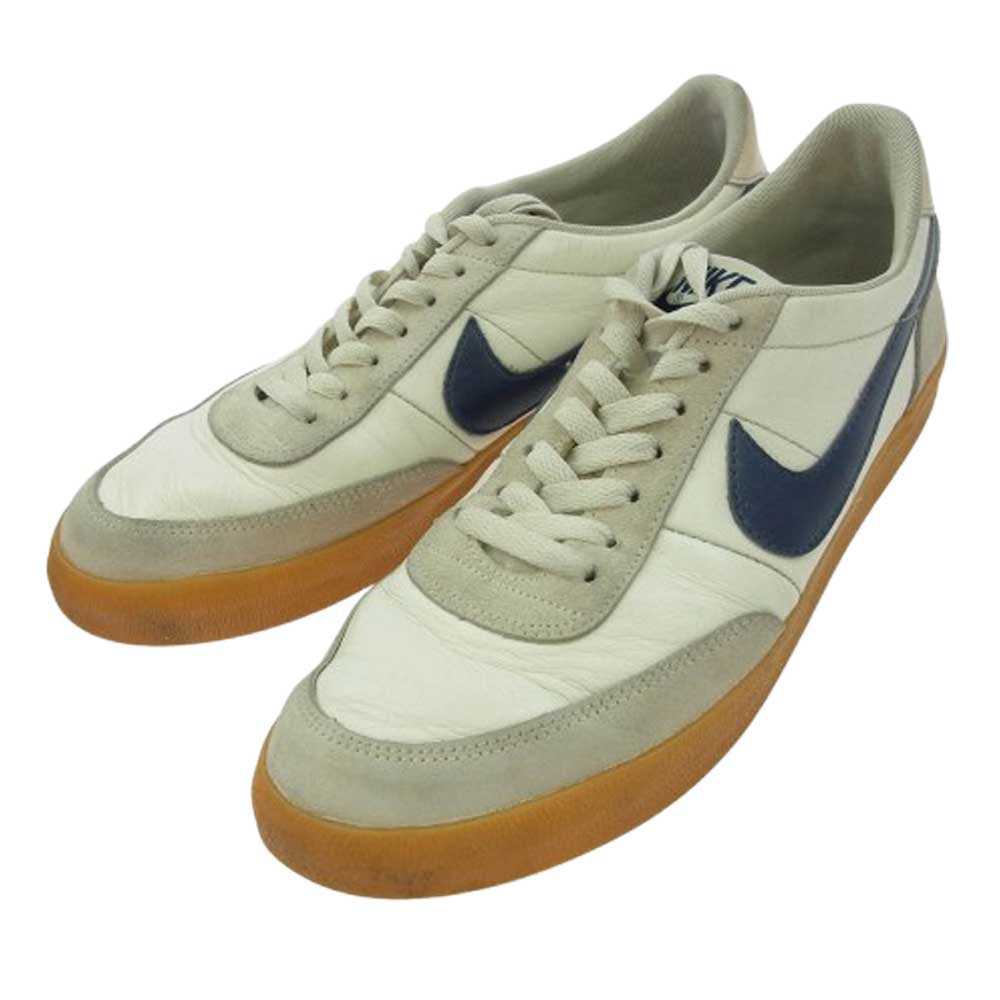 NIKE ナイキ 432997-107 【観賞用】J.CREW Killshot 2 Leather Sail Midnight Navy ジェイクルー キルショット2 レザー スニーカー ホワイト系 27.5cm【中古】