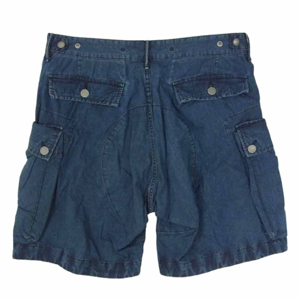 RALPH LAUREN ラルフローレン ボタンフライ カーゴ ショーツ ハーフ パンツ ネイビー系 32【中古】