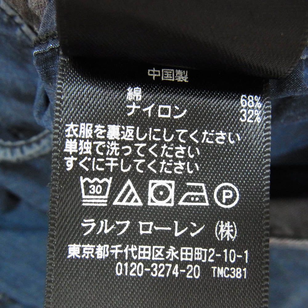 RALPH LAUREN ラルフローレン ボタンフライ カーゴ ショーツ ハーフ パンツ ネイビー系 32【中古】