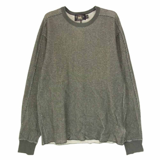 RRL ダブルアールエル ロングスリーブ ワッフル カットソー グレー系 M【中古】