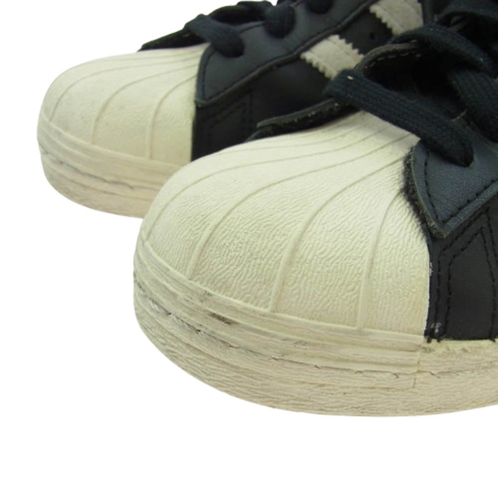 adidas アディダス G61069 SUPER STAR 80s スーパースター ローカット スニーカー ブラック系 26.5cm【中古】
