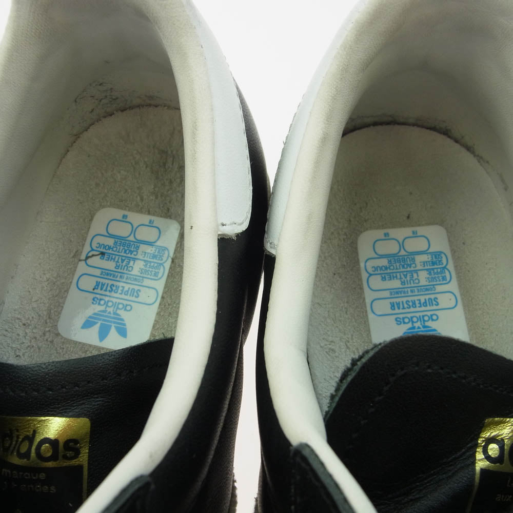 adidas アディダス G61069 SUPER STAR 80s スーパースター ローカット スニーカー ブラック系 26.5cm【中古】