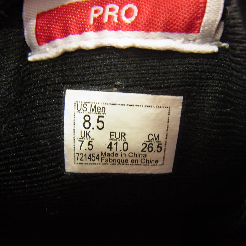 VANS バンズ VN000VHGY28 Sk8-Hi Pro スケートハイ プロ スニーカー ブラック系 26.5cm【中古】