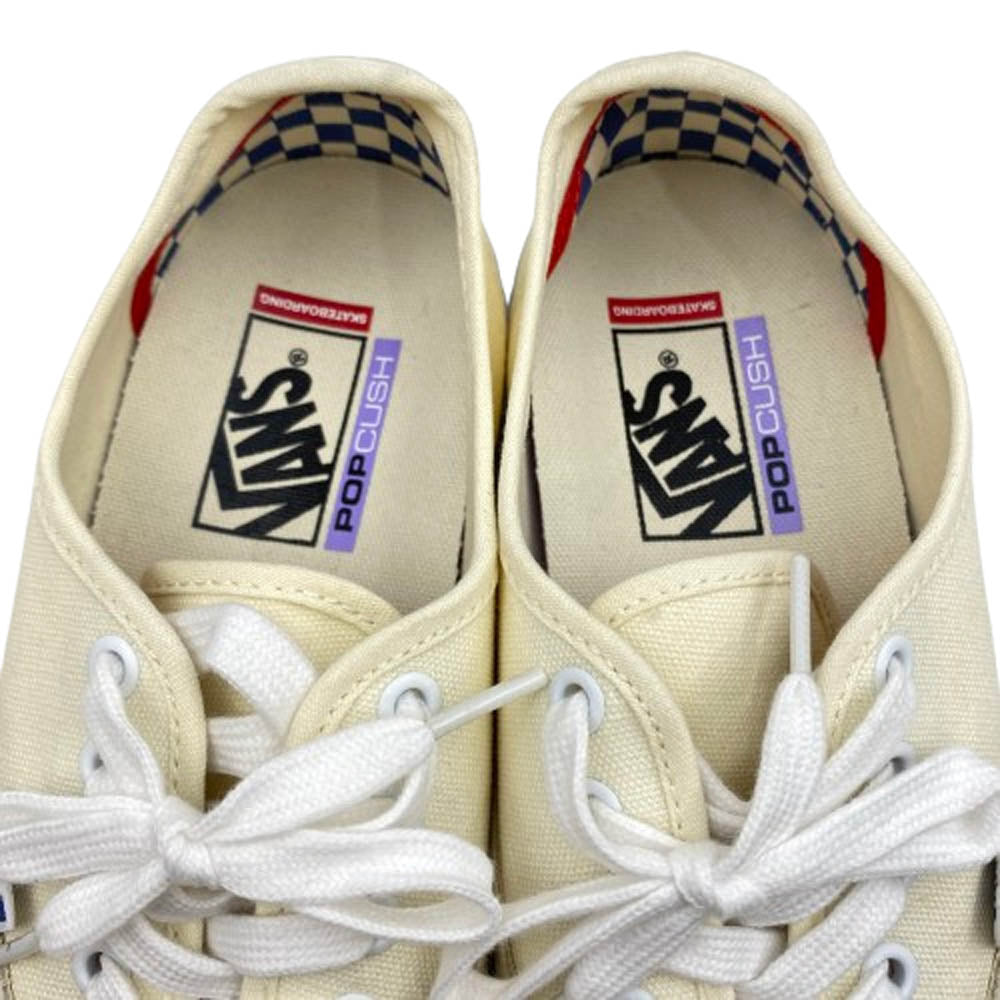 VANS バンズ VN0A5FC8OFW SKATE AUTHENTIC オーセンティック スニーカー オフホワイト系 26.5cm【中古】