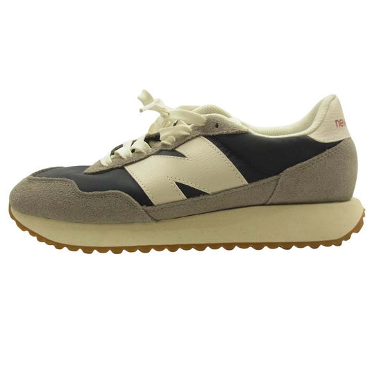 NEW BALANCE ニューバランス MS237SC ビッグNロゴ ローカット スニーカー グレー系 ネイビー系 26.5cm【中古】