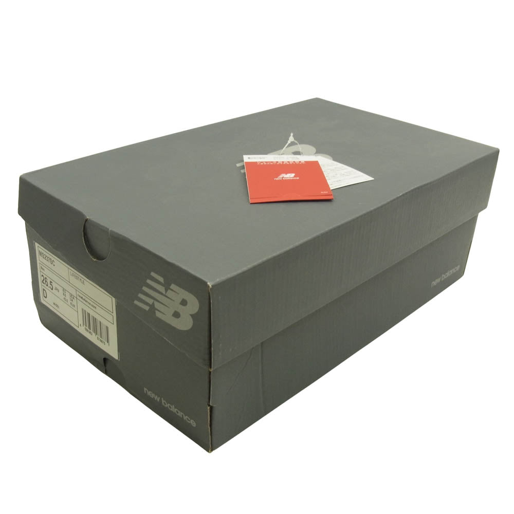 NEW BALANCE ニューバランス MS237SC ビッグNロゴ ローカット スニーカー グレー系 ネイビー系 26.5cm【中古】