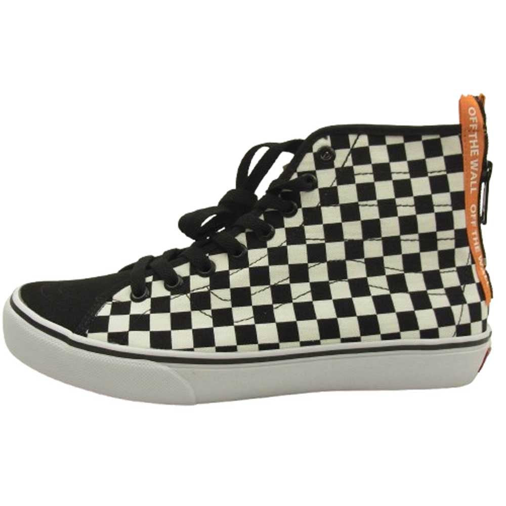 VANS バンズ SK8-HI DECON DX ZIP スケートハイ デコン DX ジップ スニーカー ブラック系 ホワイト系 27.5cm【極上美品】【中古】