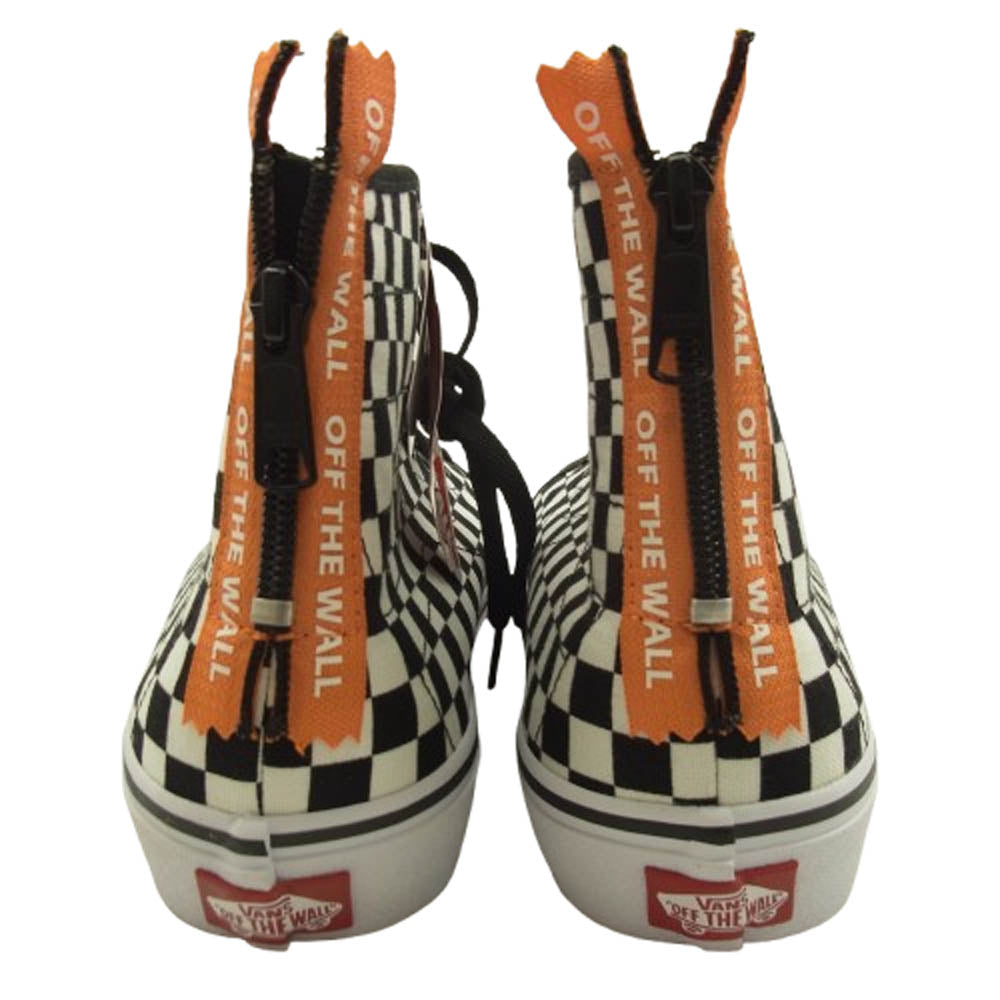 VANS バンズ SK8-HI DECON DX ZIP スケートハイ デコン DX ジップ スニーカー ブラック系 ホワイト系 27.5cm【極上美品】【中古】