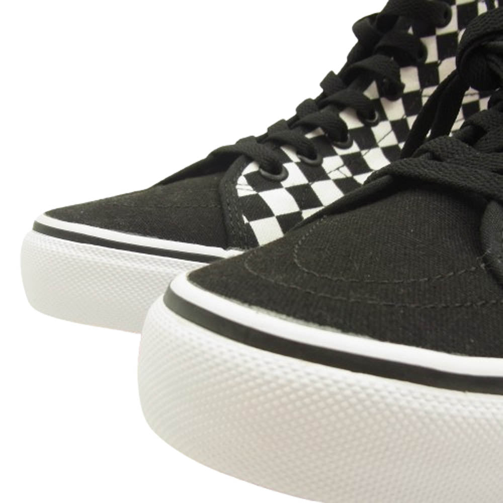 VANS バンズ SK8-HI DECON DX ZIP スケートハイ デコン DX ジップ スニーカー ブラック系 ホワイト系 27.5cm【極上美品】【中古】