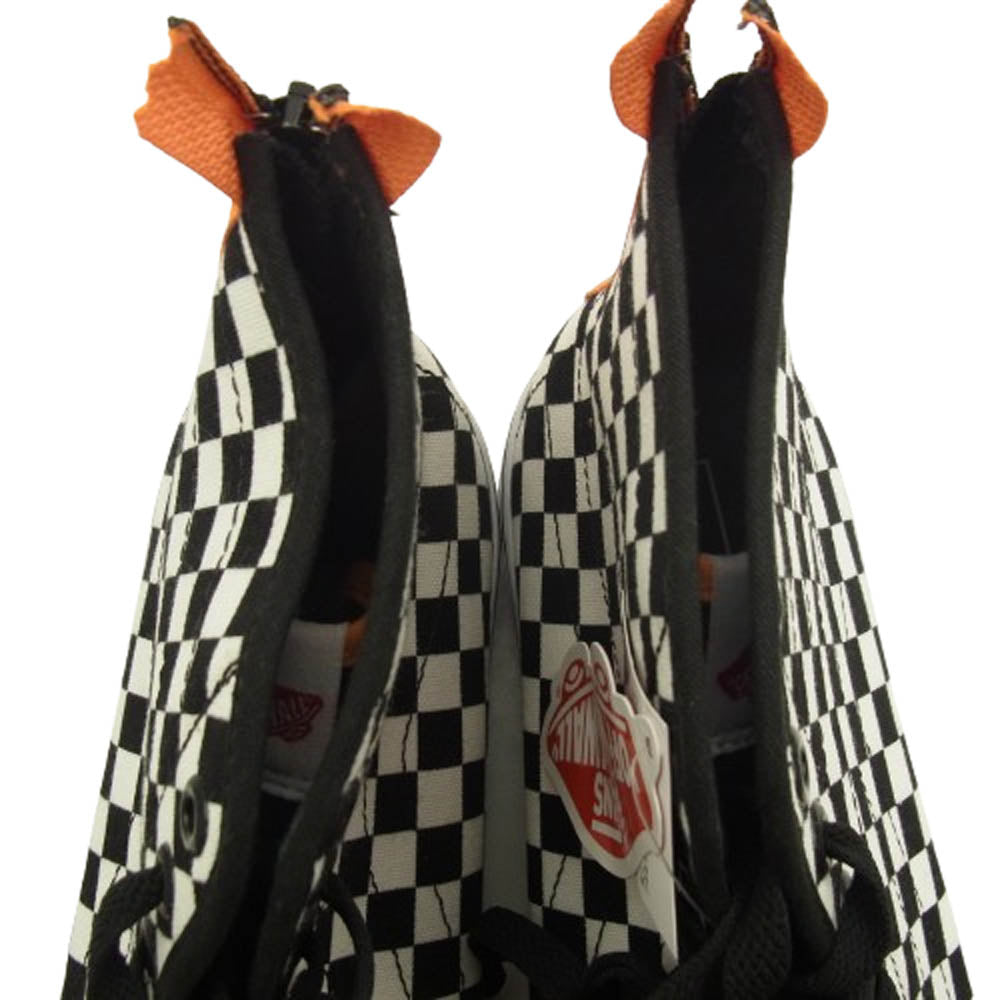 VANS バンズ SK8-HI DECON DX ZIP スケートハイ デコン DX ジップ スニーカー ブラック系 ホワイト系 27.5cm【極上美品】【中古】