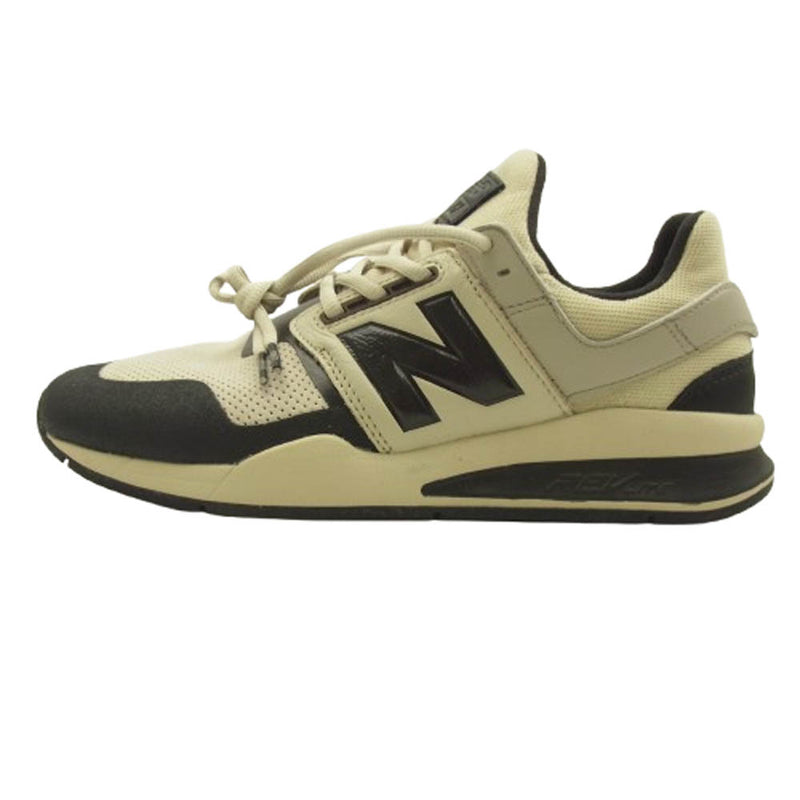 NEW BALANCE ニューバランス MS247DNH × N.HOOLYWOOD EXCHANGE SERVICE エヌハリウッド ローカット スニーカー ホワイト系 ベージュ系 ブラック系 26.5cm【中古】