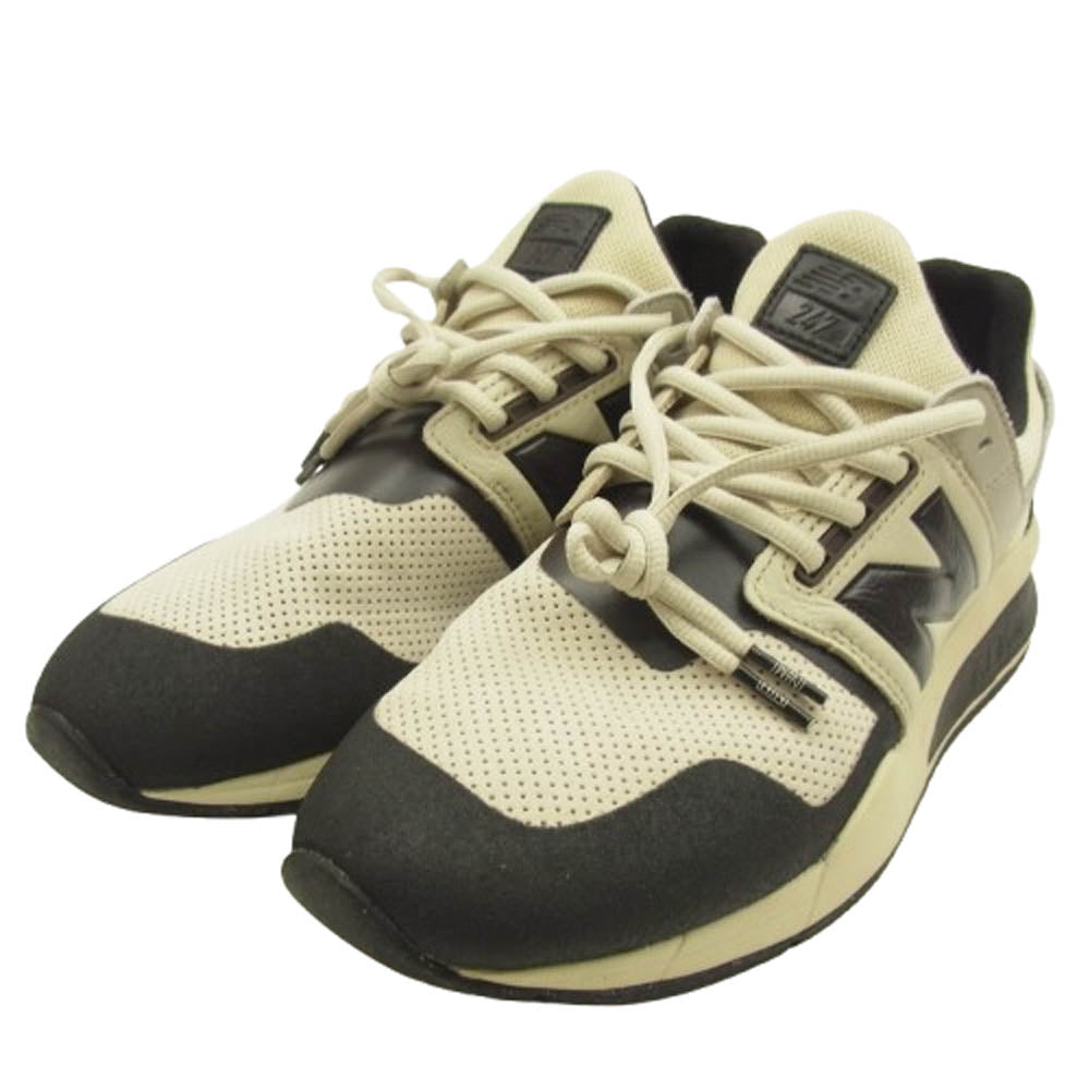 NEW BALANCE ニューバランス MS247DNH × N.HOOLYWOOD EXCHANGE SERVICE エヌハリウッド ローカット スニーカー ホワイト系 ベージュ系 ブラック系 26.5cm【中古】