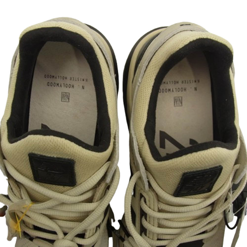 NEW BALANCE ニューバランス MS247DNH × N.HOOLYWOOD EXCHANGE SERVICE エヌハリウッド ローカット スニーカー ホワイト系 ベージュ系 ブラック系 26.5cm【中古】